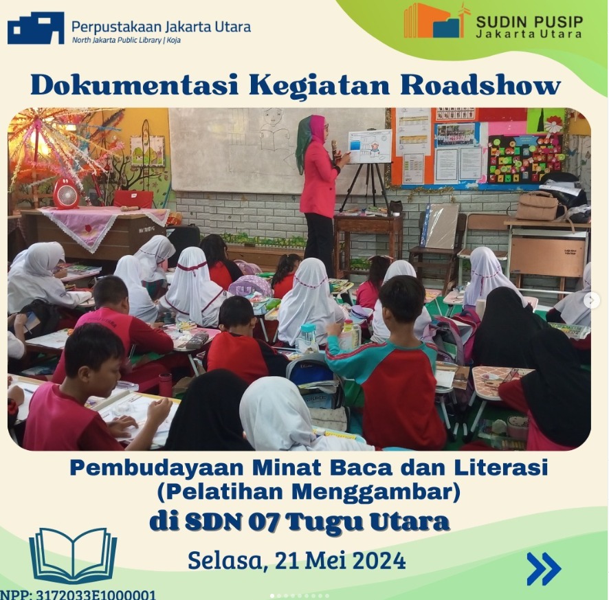 Roadshow Workshop Membaca Bersama Suku Dinas Perpustakaan Dan Kearsipan Kota Administrasi Jakarta Utara